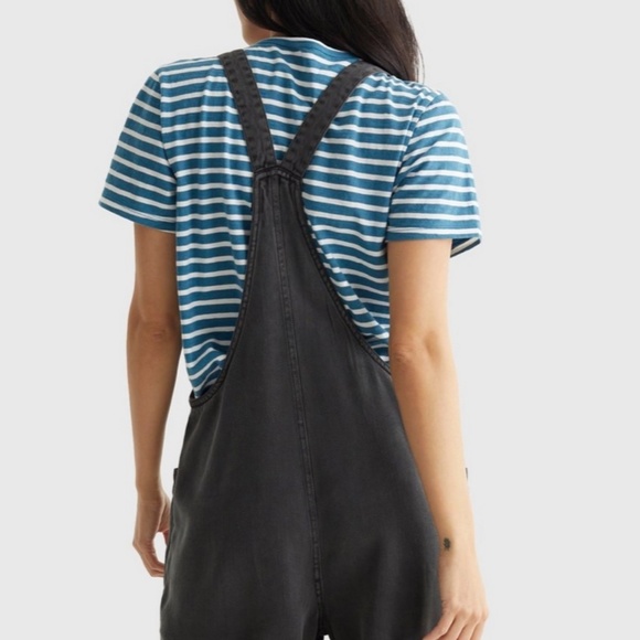 Lucky Brand Square Neck Romper Black XS - Picture 2 of 5